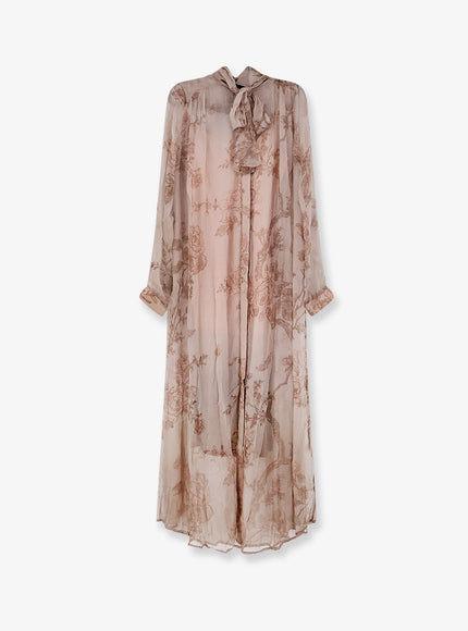 Mes Demoiselles Grace Long Viscose Dress Beige