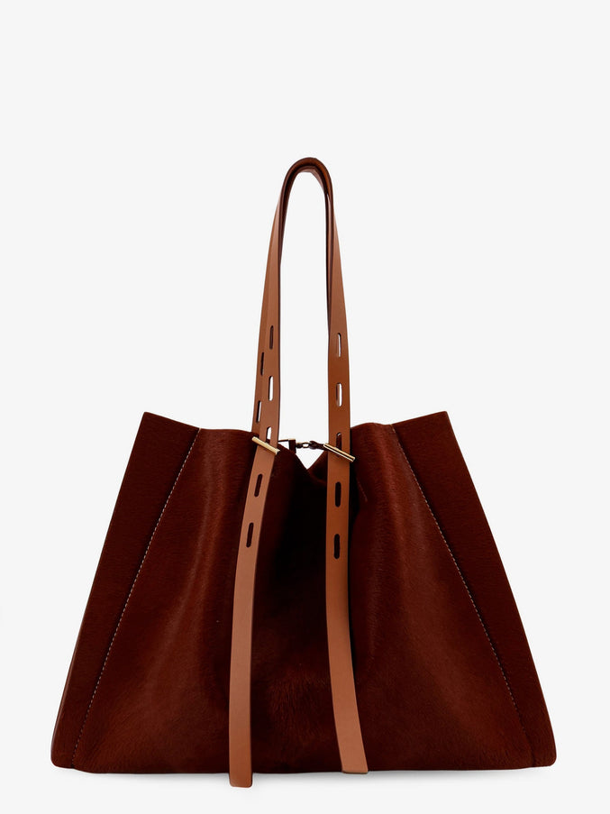 Minobossi Paula Pony Skin Shoulder Bag Uni Cuoio