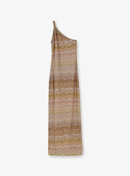 Missoni Vestito Lungo In Viscosa Laminata