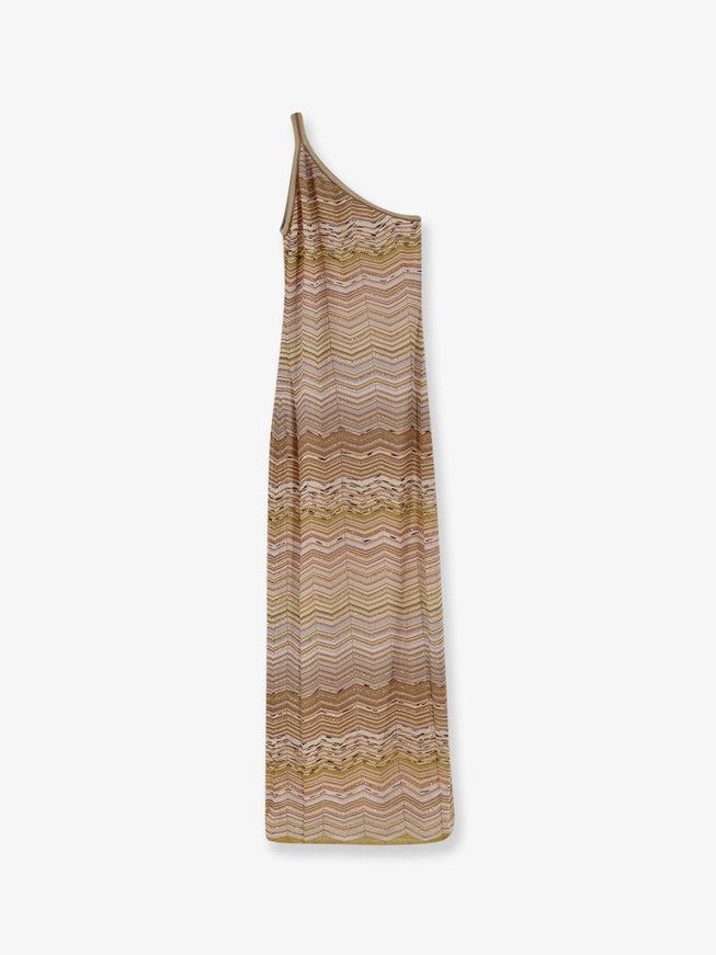 Missoni Vestito Lungo In Viscosa Laminata