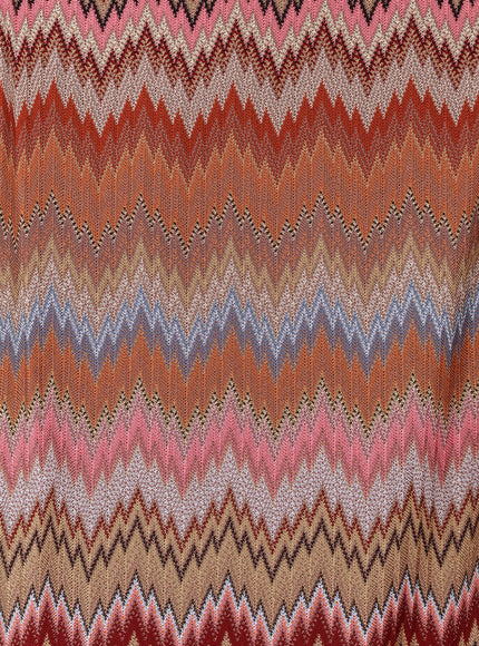 Missoni Short Viscose Dress With Chevron Pattern