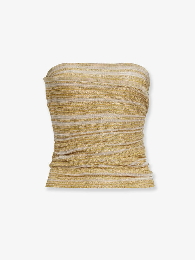 Missoni Viscose Blend Top Gold Tones