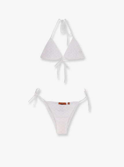 Missoni Embroidered And Lined Bikini White