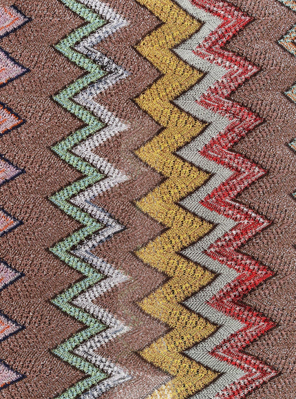 Missoni Lurex Skirt With Iconic Multicolor Motif