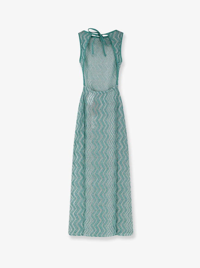 Missoni Laminated Viscose Long Dress Ellie Belle Missoni Laminated Viscose Long Dress Ellie Belle