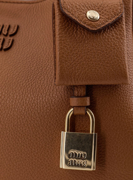 Miu Miu Hammered Leather Crossbody Bag