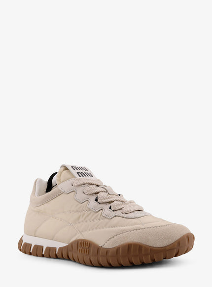 Miu Miu Technical Fabric And Suede Tyre Sneakers