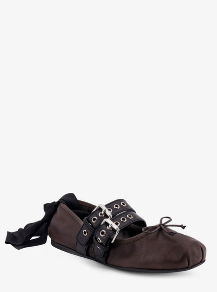 Miu Miu Leather Ballerinas