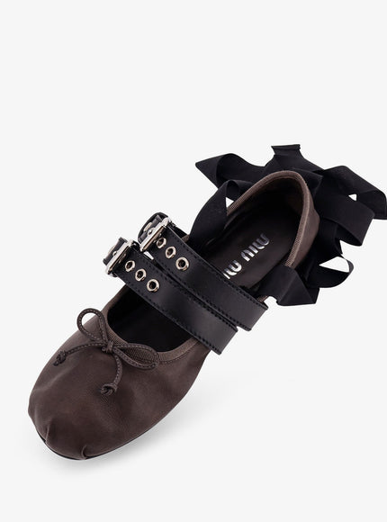 Miu Miu Leather Ballerinas