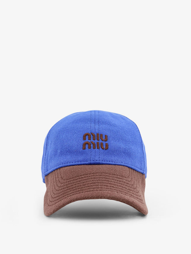 Miu Miu Cotton Hat Azzurrocacao