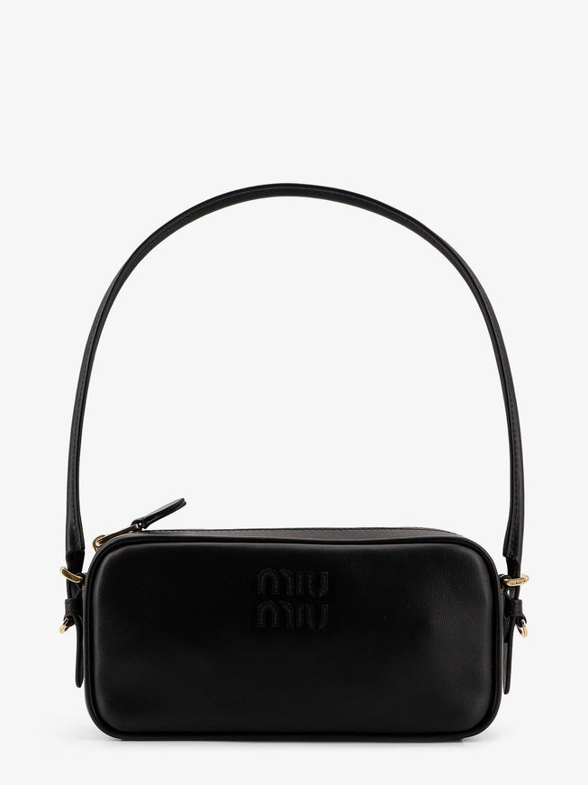 Miu Miu Matelassé Leather Shoulder Bag Uni Nero