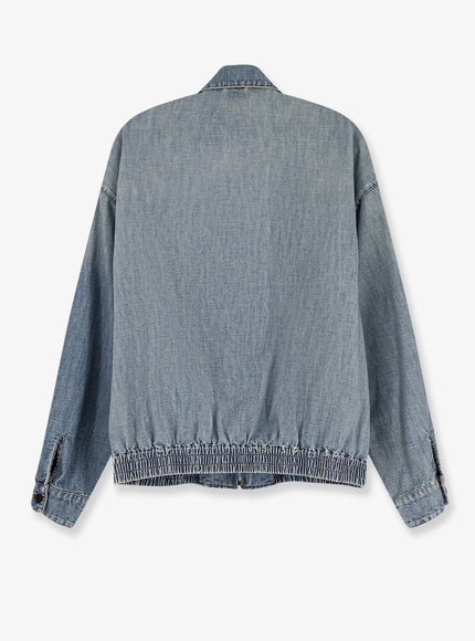 Miu Miu Denim Jacket With Miu Miu Embroidery