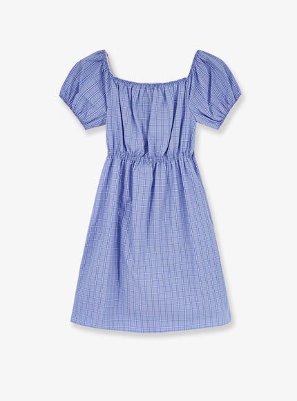 Miu Miu Madras Cotton Mini Dress