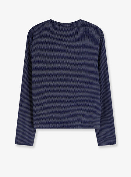 Miu Miu Two-Tone Jersey T-Shirt With Logo Lettering