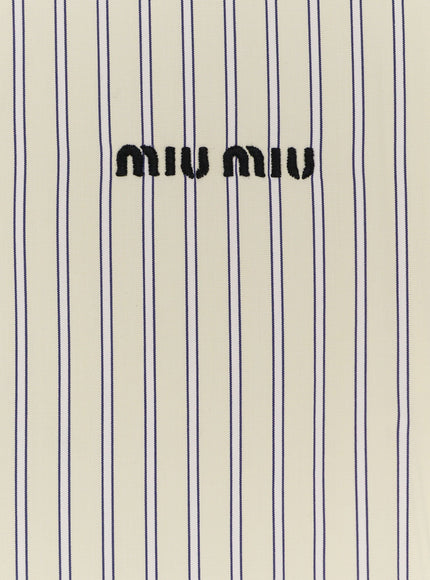 Miu Miu Pin Check Cotton Shirt
