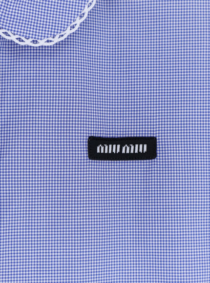 Miu Miu Vichy Cotton Shirt