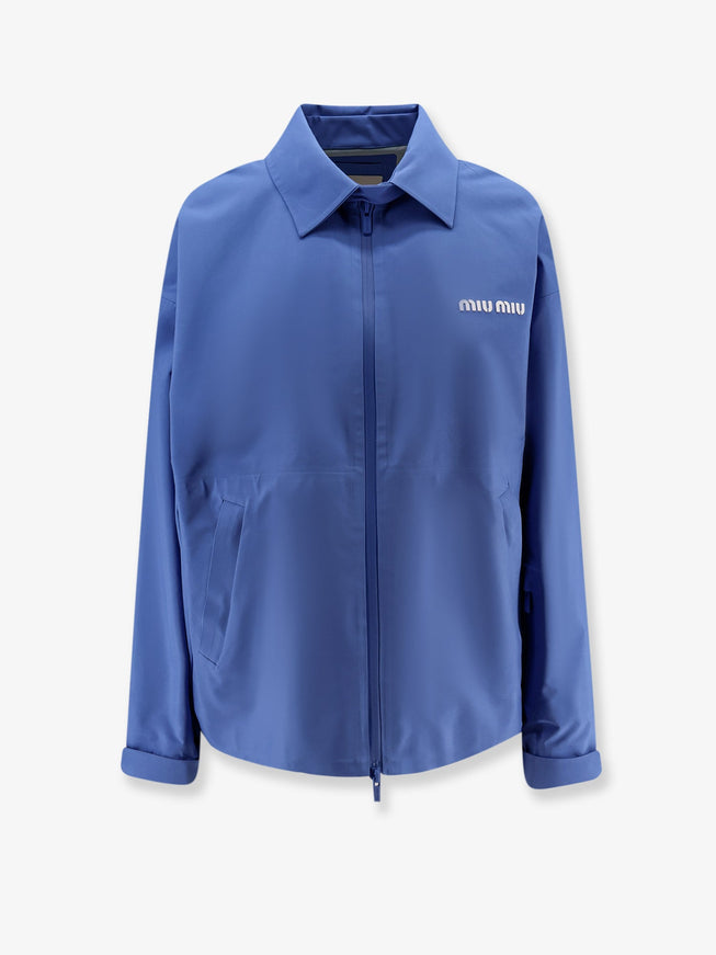 Miu Miu Technical Fabric Jacket Pervinca
