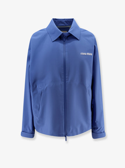 Miu Miu Technical Fabric Jacket 40 Pervinca