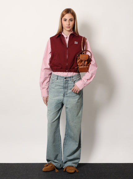 Miu Miu Sleeveless Cotton Jacket