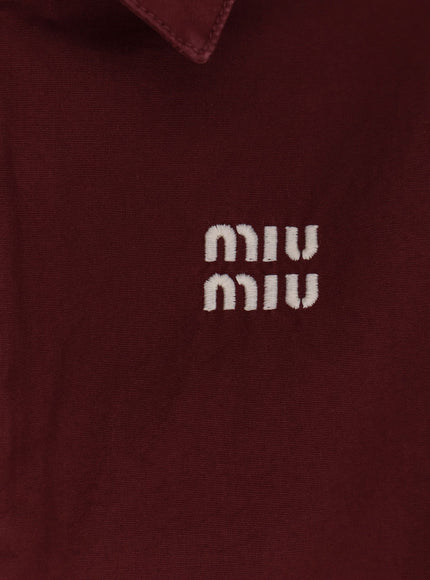 Miu Miu Sleeveless Cotton Jacket