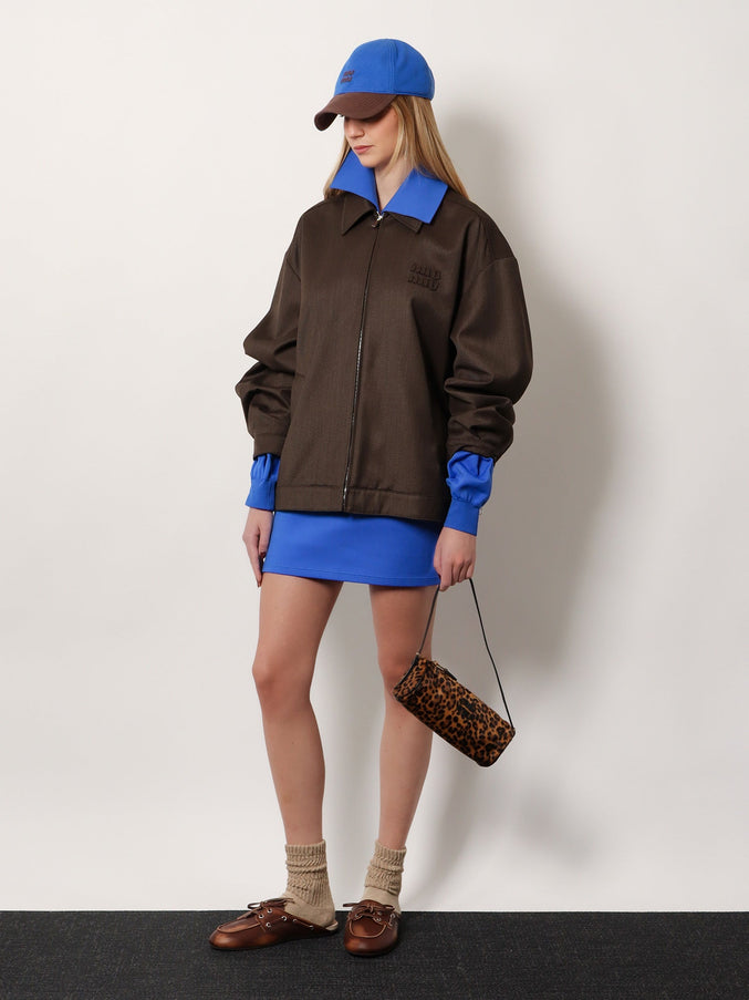 Miu Miu Recycled Material Mini Skirt