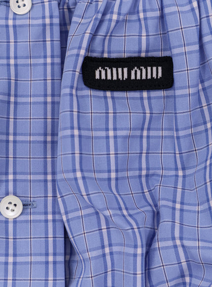 Miu Miu Striped Cotton Top