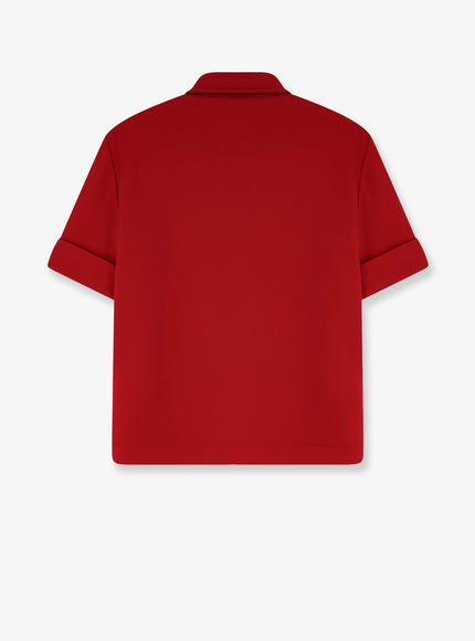 Miu Miu Polo Shirt With Lettering Logo Patch