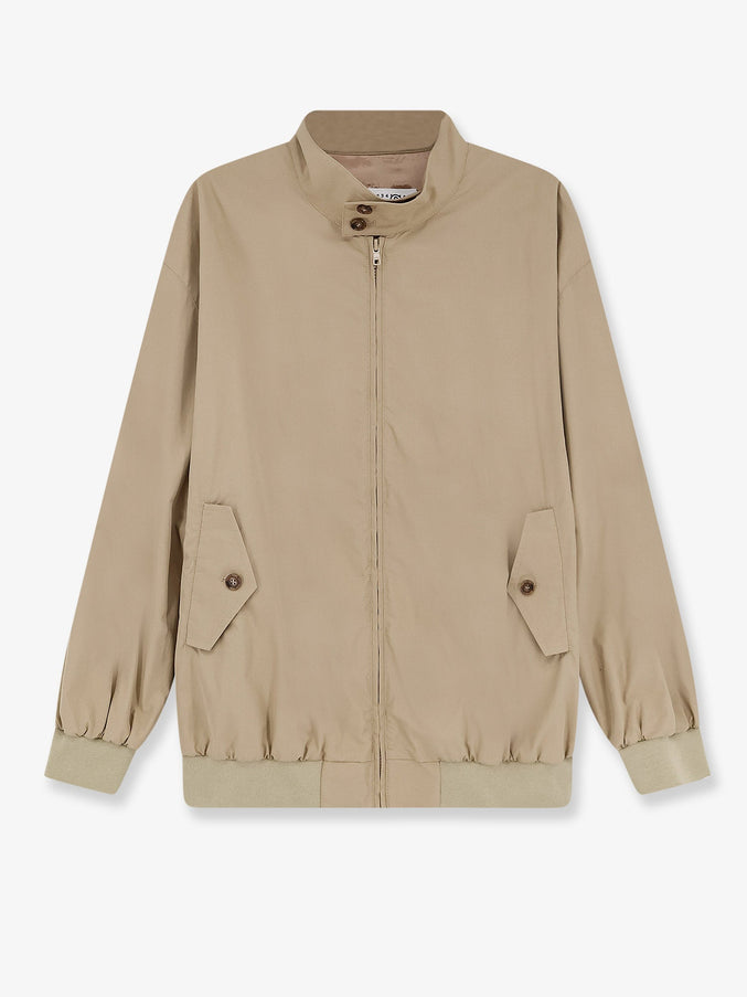 Mm6 Maison Margiela Cotton Jacket With Numeric Signature Internal Tag Beige