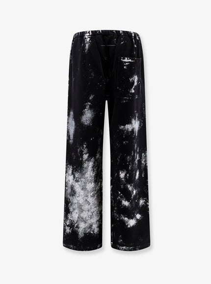 Mm6 Maison Margiela Cotton Jogging Trousers With Numeric Signature Embroidery