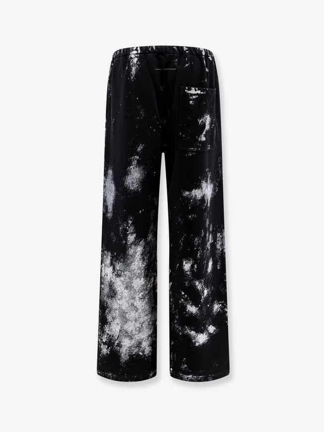 Mm6 Maison Margiela Cotton Jogging Trousers With Numeric Signature Embroidery