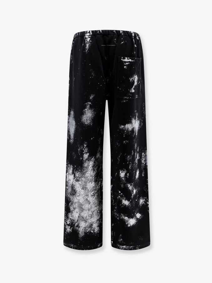 Mm6 Maison Margiela Cotton Jogging Trousers With Numeric Signature Embroidery