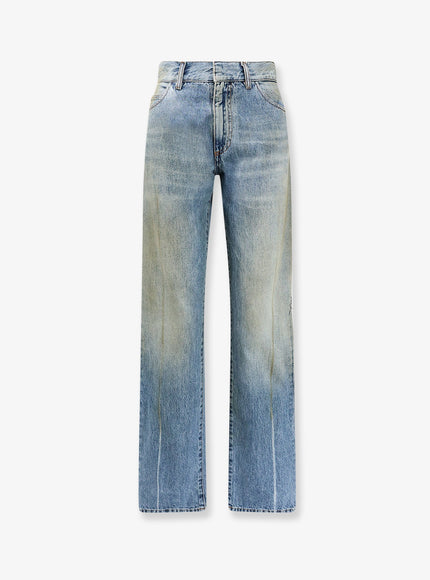 Mm6 Maison Margiela Jeans With Numeric Signature Tag Mediumblue