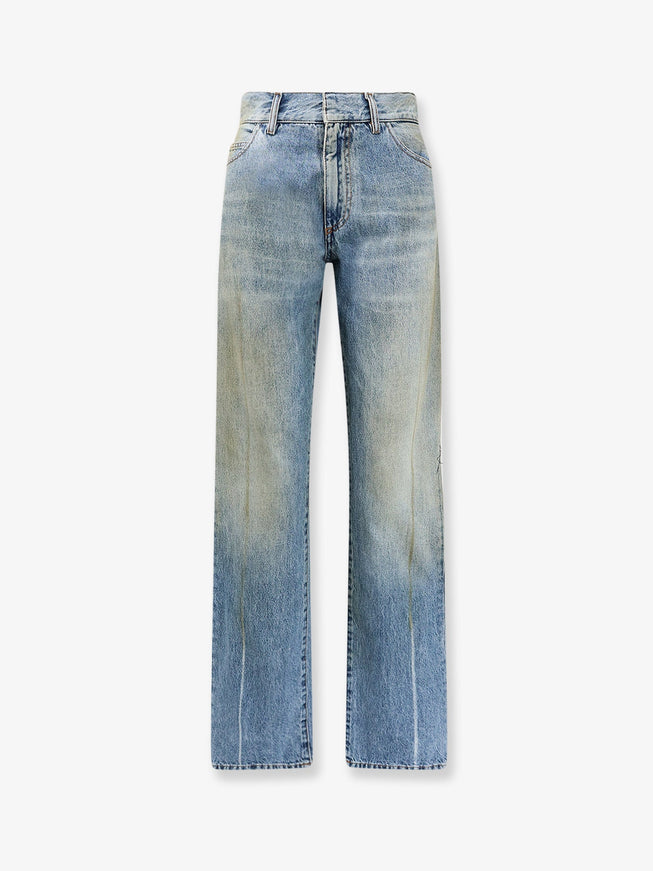 Mm6 Maison Margiela Jeans With Numeric Signature Tag Mediumblue