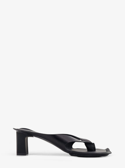 Mm6 Maison Margiela Leather Sandals Black