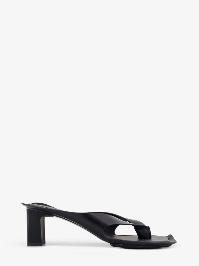 Mm6 Maison Margiela Leather Sandals Black