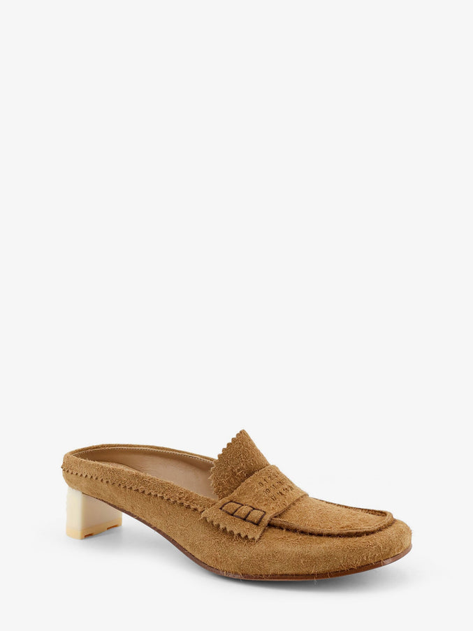 Mm6 Maison Margiela Suede Sandals With Iconic Engraved Logo