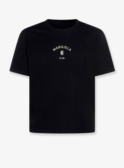 Mm6 Maison Margiela Cotton T-Shirt Black
