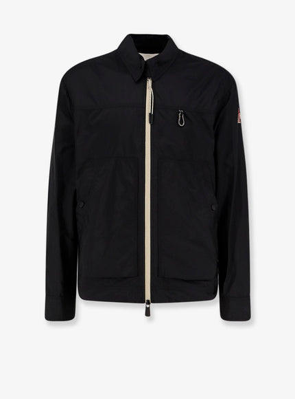 Moncler Grenoble Brive Jacket With Logo Patch Nero