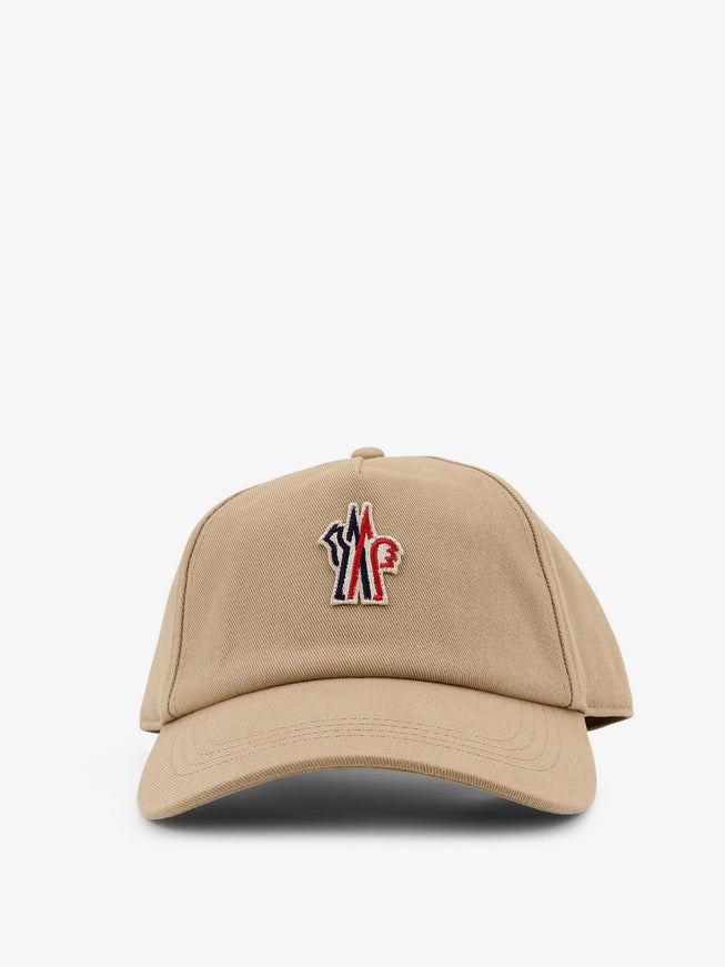 Moncler Grenoble Cotton Hat With Logo Patch On The Front Uni Sabbia