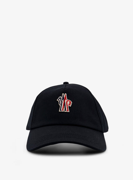 Moncler Grenoble Cotton Hat With Logo Patch On The Front Uni Ner+B.ic-Ambe Marshm