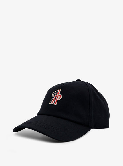 Moncler Grenoble Cotton Hat With Logo Patch On The Front