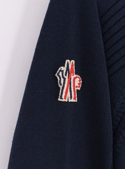 Moncler Grenoble Padded Stretch Viscose Blend Cardigan