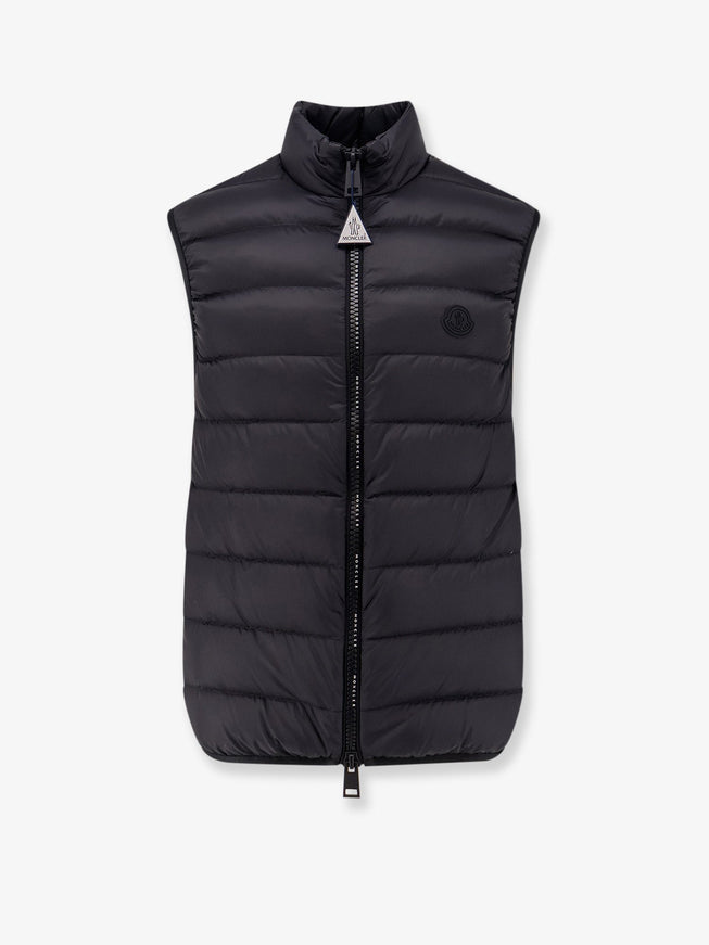 Moncler Deneb Sleeveless Down Jacket Nero