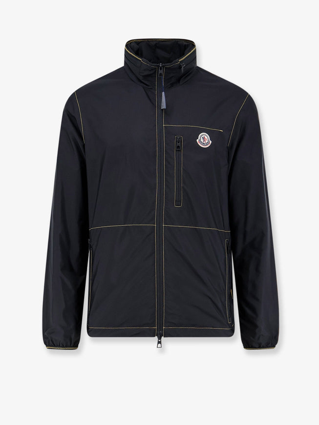 Moncler Arrakis Jacket With Contrating Stitching Nero