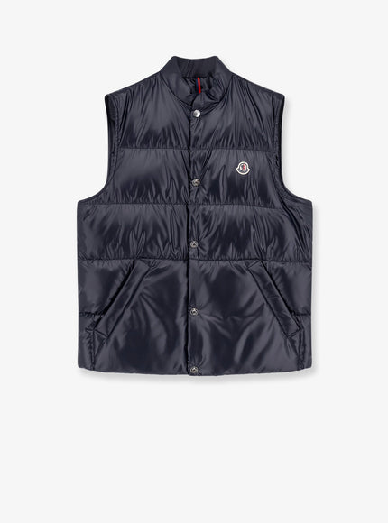 Moncler Restigo Sleeveless Down Jacket Blu