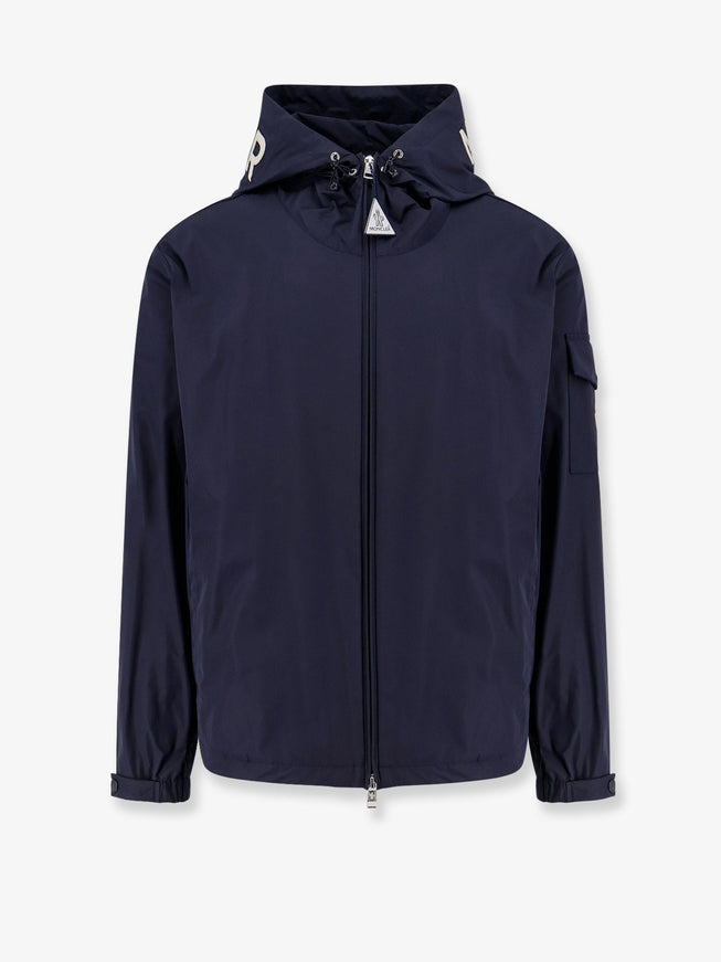 Moncler Sassiere Jacket With Moncler Embroidery Blu