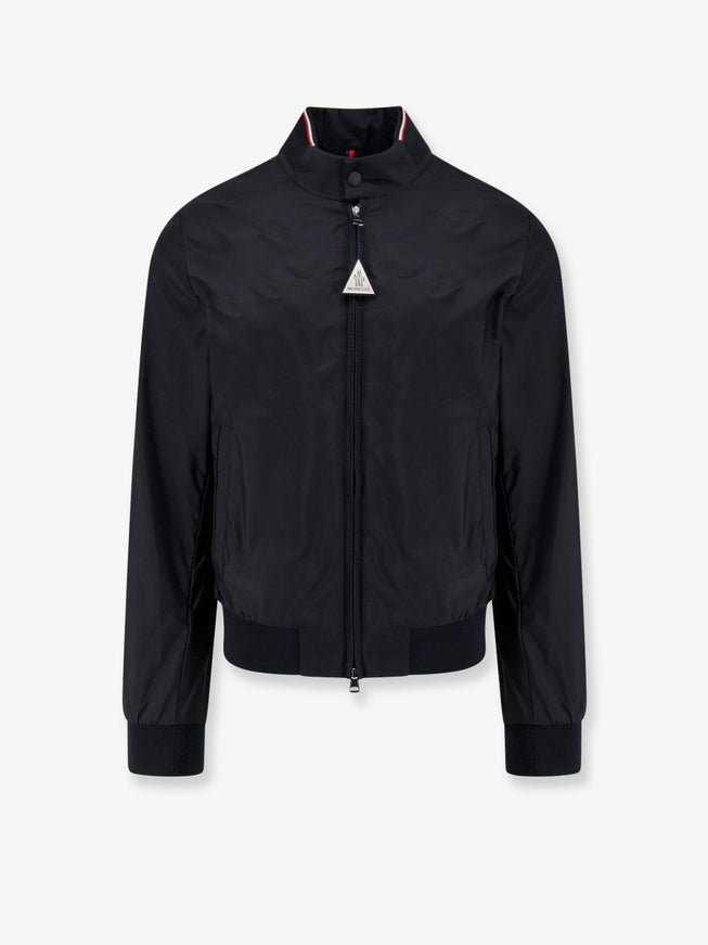 Moncler Reppe Jacket With Contrasting Profiles Nero