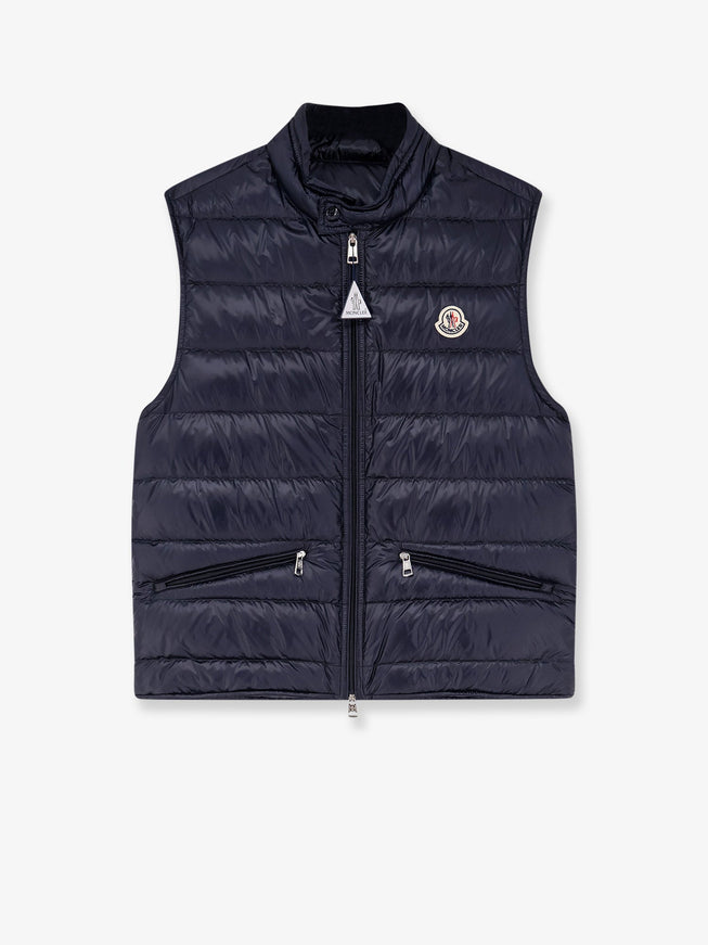 Moncler Gui Sleeveless Down Jacket Grigio Scuro