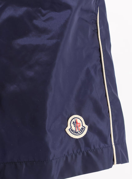 Moncler Nylon Swim Shorts With Side Logo Patch