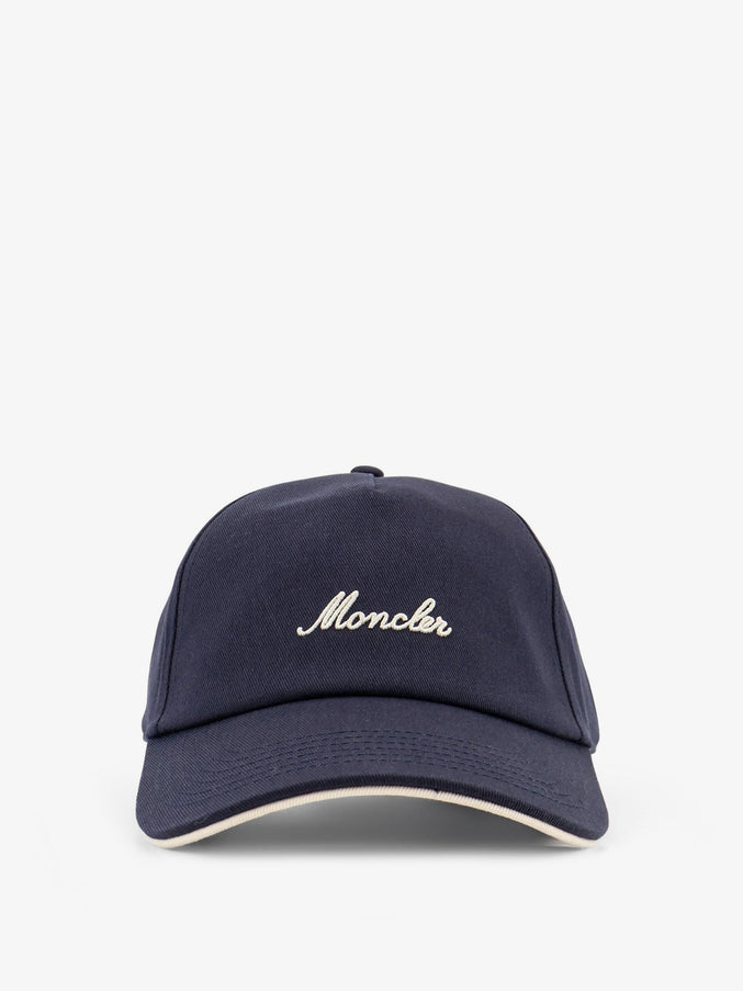 Moncler Cotton Baseball Hat Uni Grigio Scuro